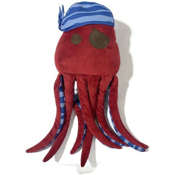 Circo Pirate Octopus Pillow Plush Eye Patch Stuffed Animal Toy 22" - Picture 1 of 7